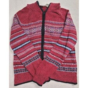 [195] Authentic Shaver Lake Casual Size L Women's Red Boho Jacket
